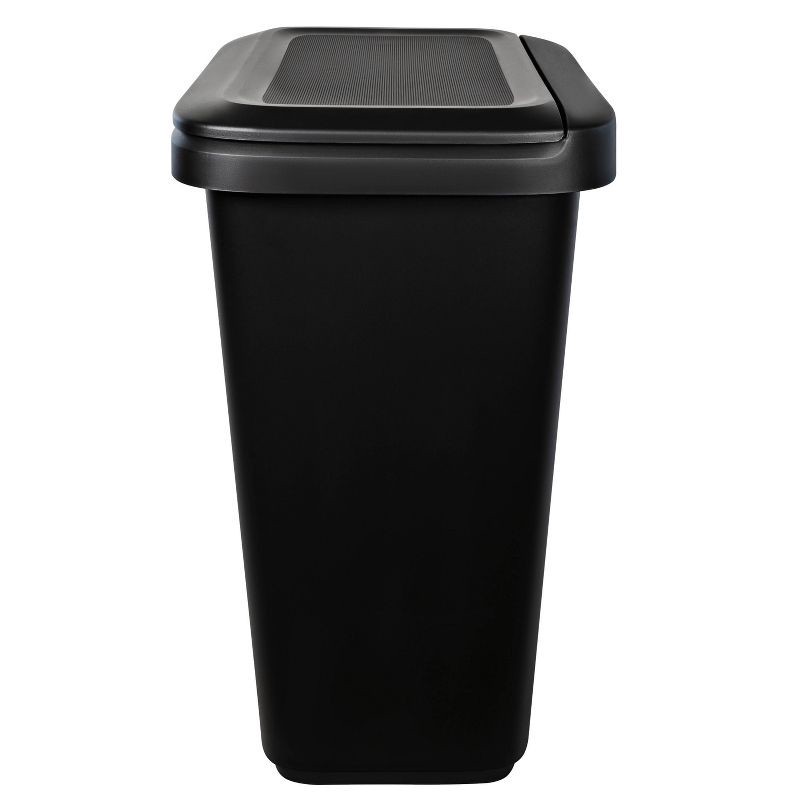slide 5 of 9, Hefty 20.4gal XL Dual Function Trash Can Black, 20.4 gal