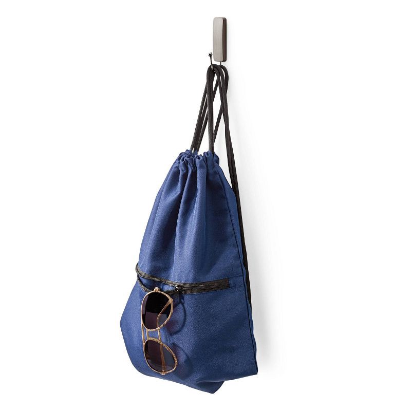 slide 13 of 14, Command 2 Hooks 4 Strips Medium Sized Hooks Nickel: Adhesive Wall Hooks, Heavy Duty, Decorative, Silver, Plastic, 3 lb Capacity, 3 lb