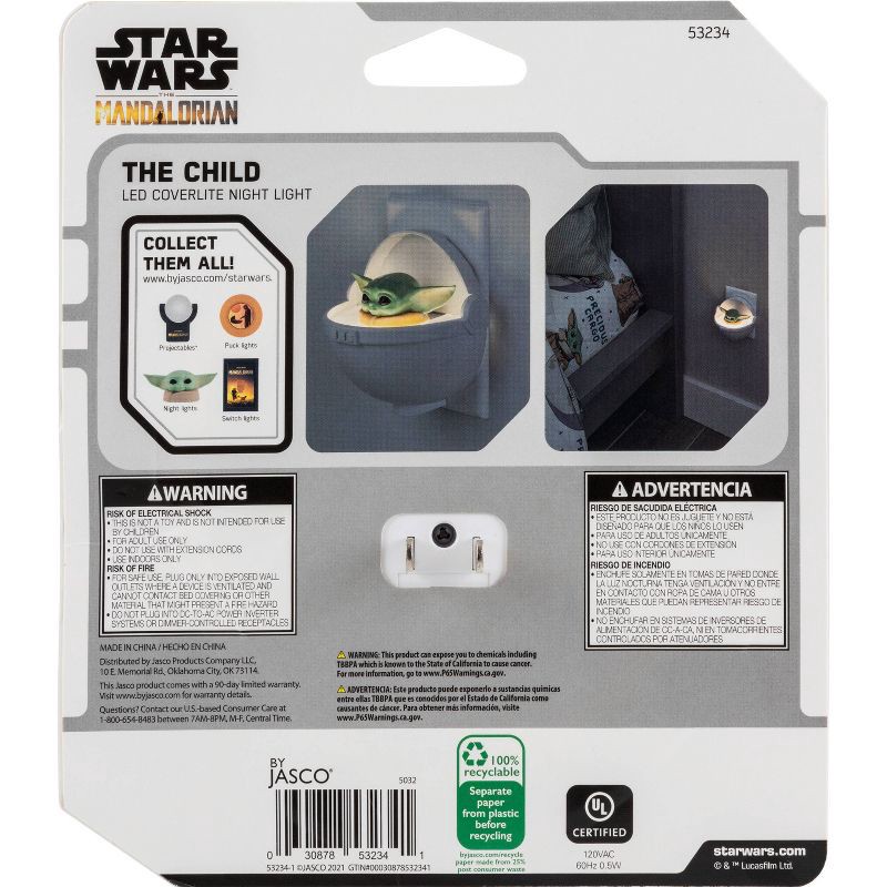 slide 5 of 8, Star Wars The Mandalorian The Child LED Night Light, 1 ct