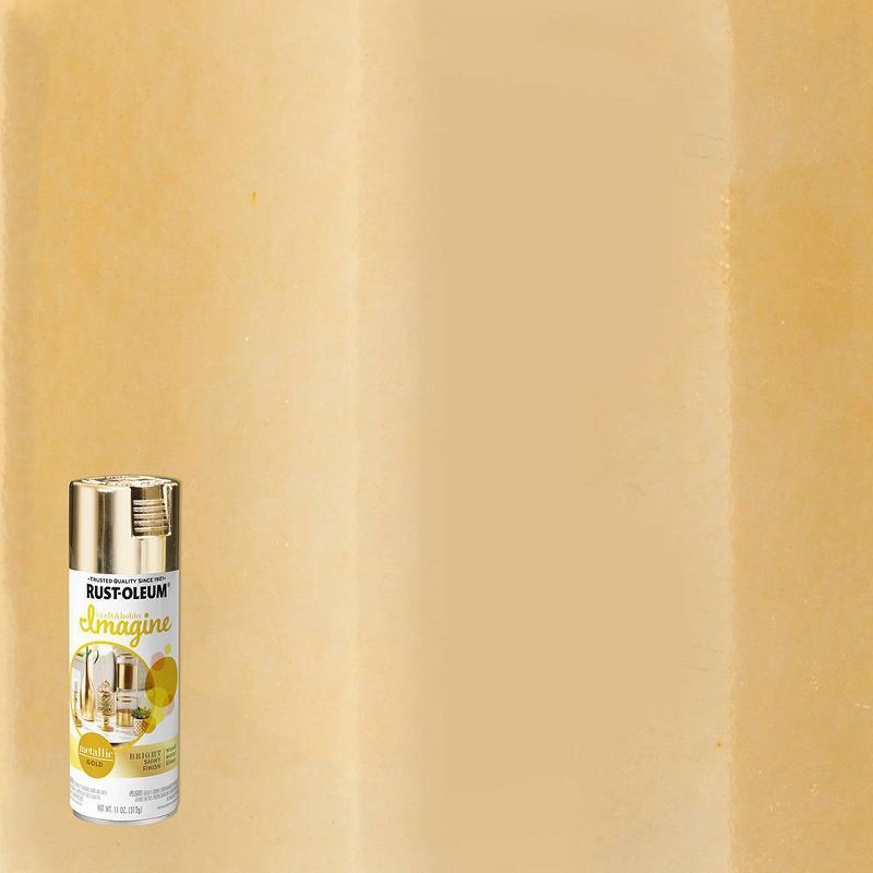 slide 1 of 6, Rust-Oleum Craft Spray Paint Metallic Gold: Enamel for Metal, Wood, Glass, Interior/Exterior, 11 oz, 11 oz