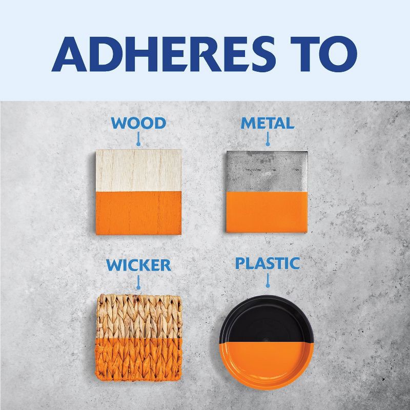 slide 7 of 13, Rust-Oleum 12oz 2X Painter's Touch Ultra Cover Gloss Spray Paint Orange: Enamel, Interior/Exterior, 20 sq ft Coverage,