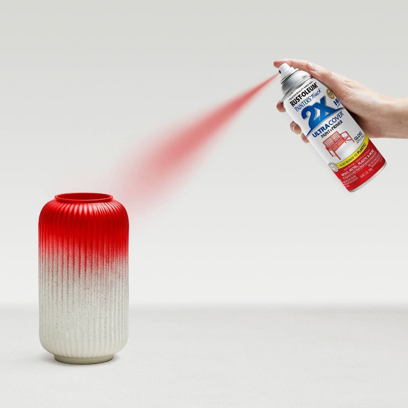 slide 8 of 13, Rust-Oleum 12oz Painters Touch 2X Ultra Cover Spray Paint Red: Glossy Enamel for Interior & Exterior Surfaces, 