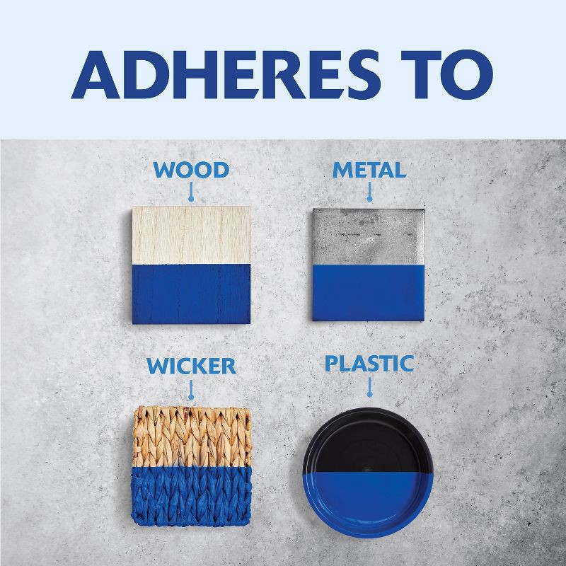 slide 7 of 13, Rust-Oleum 12oz Painters Touch 2X Ultra Cover Spray Paint Deep Blue: Glossy Enamel for Interior & Exterior Surfaces,