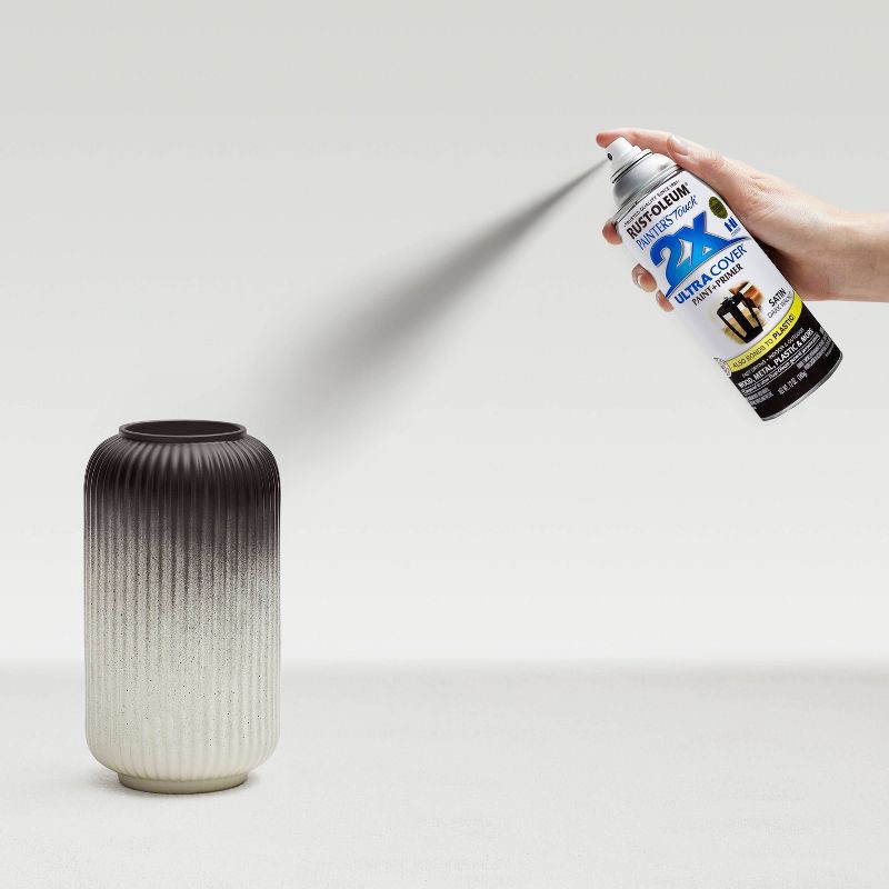 slide 8 of 13, Rust-Oleum 12oz Painters Touch 2X Ultra Cover Spray Paint Dark Walnut: Satin Finish, Interior/Exterior, Enamel Base,