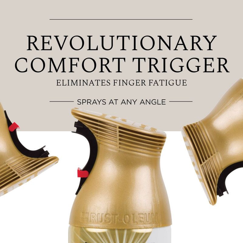 slide 5 of 11, Rust-Oleum 11oz Universal Paint and Primer in One Pure Gold: Metallic Spray for Interior Surfaces, Oil-Based, 20 sq ft Coverage, 11 oz, 20 sq ft