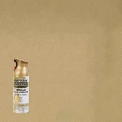 Rust-Oleum 11oz Universal Paint and Primer in One Pure Gold: Metallic Spray for Interior Surfaces, Oil-Based, 20 sq ft Coverage