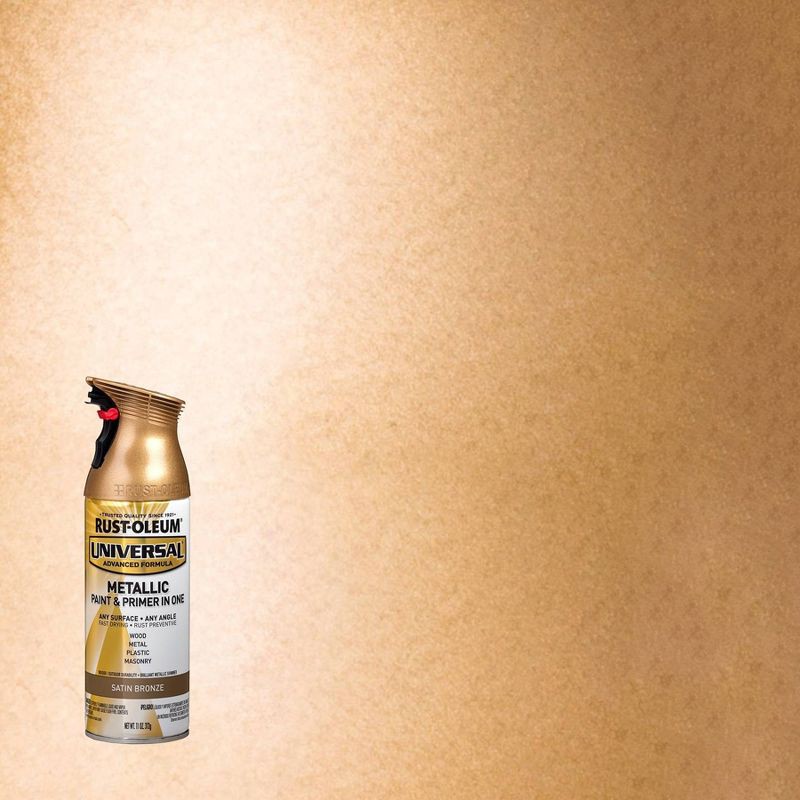 slide 1 of 8, Rust-Oleum 11oz Universal Metallic Spray Paint Bronze, 11 oz