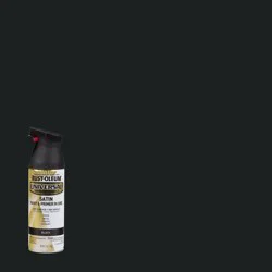 Rust-Oleum 11oz Universal Paint and Primer in One Black: Satin Finish Spray for Interior & Exterior Surfaces