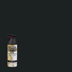 Rust-Oleum 11oz Universal Paint and Primer in One Black: Satin Finish Spray for Interior & Exterior Surfaces