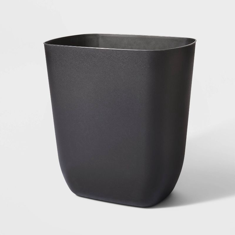 slide 1 of 3, 3gal Open Vanity Trash Can Black - Room Essentials, 3 gal