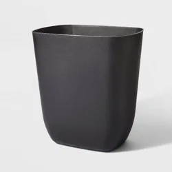 3gal Open Vanity Trash Can Black - Room Essentials