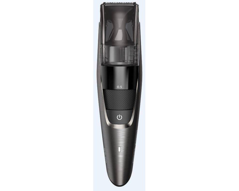 slide 4 of 9, Philips Norelco Model 7500 Beard & Hair Men's Electric Trimmer with Vacuum - BT7515/49, 1 ct