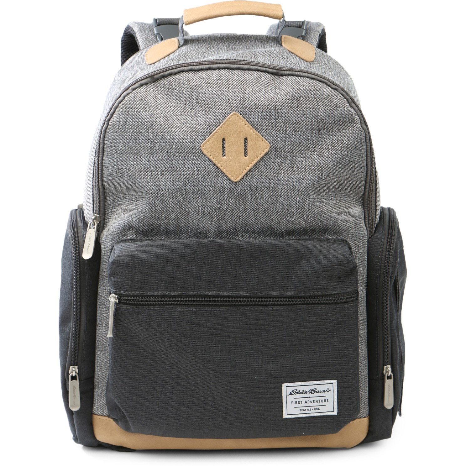 eddie bauer places & spaces bridgeport backpack diaper bag denim
