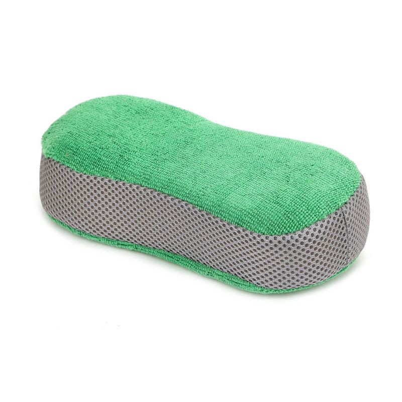 slide 2 of 3, Turtle Wax 2-in-1 Microfiber Wash/Scrub Sponge, 1 ct