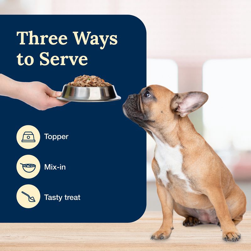 slide 7 of 9, Blue Buffalo Delectables Grain Free Natural Wet Dog Food Topper Variety Pack Chicken Dinner & Beef Dinner - 3oz/12ct, 12 ct; 3 oz