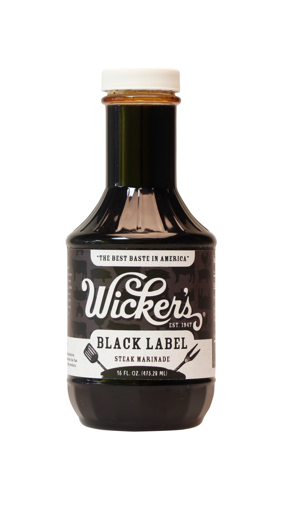 slide 1 of 1, Wicker's Black Label Steak Sauce, 16 oz