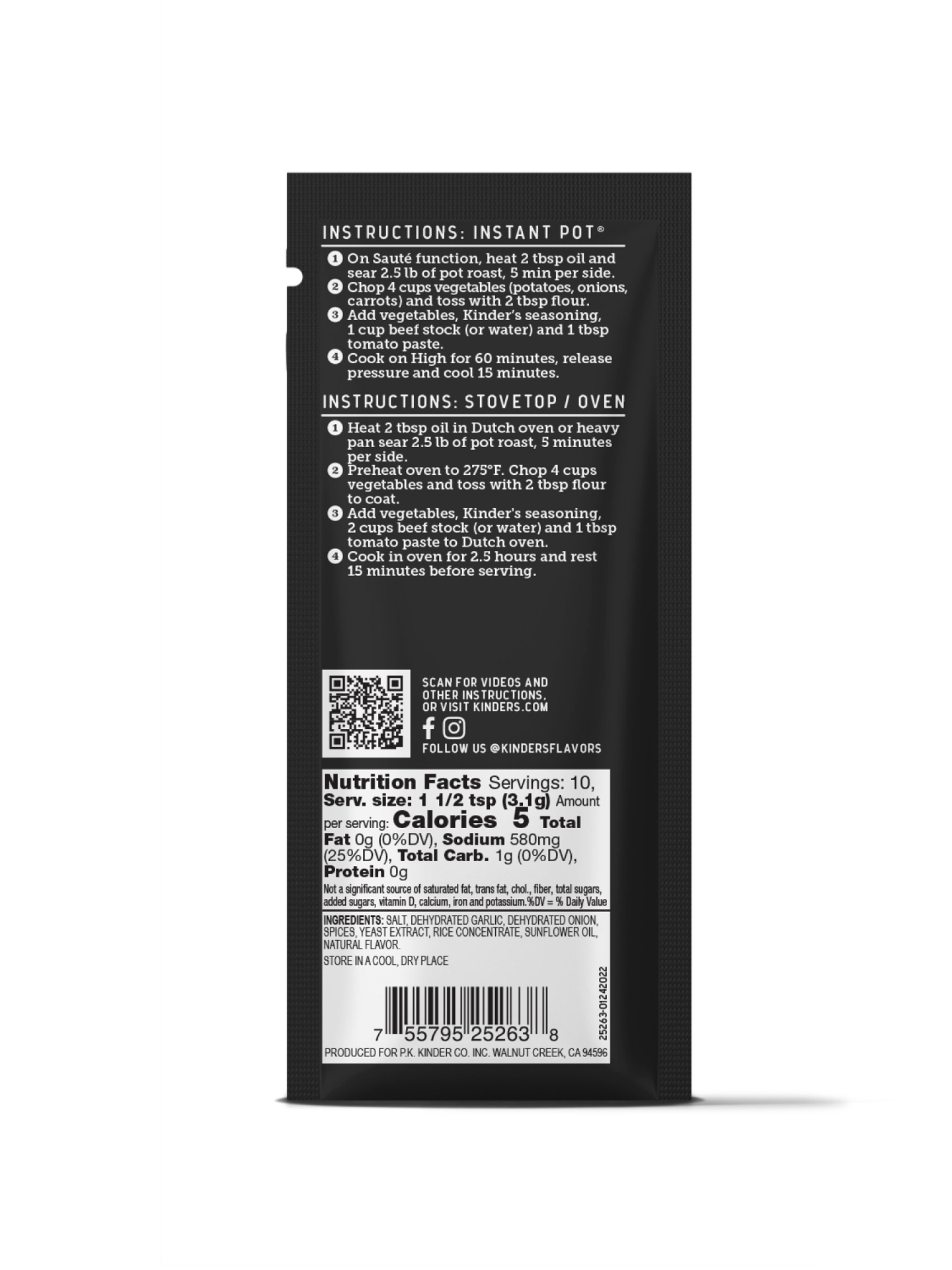 slide 2 of 2, Kinder's Sunday Pot Roast Seasoning Mix 1.1 oz, 1.1 oz
