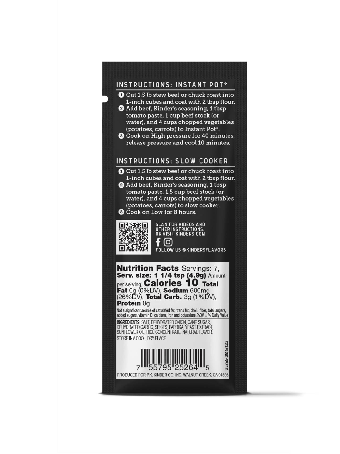 slide 2 of 2, Kinder's Grandpa's Beef Stew Seasoning Mix 1.2 oz, 1.2 oz