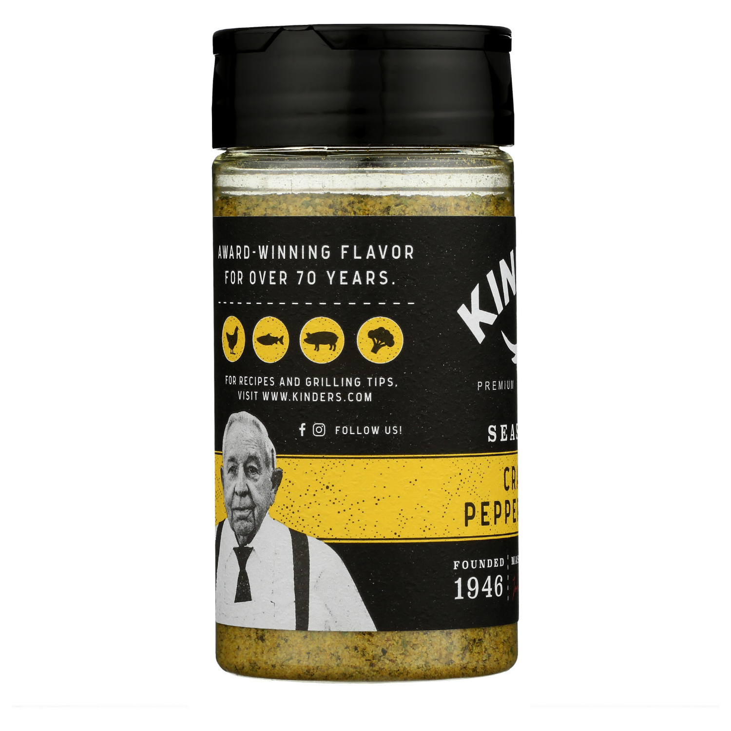 slide 2 of 2, Kinder's Cracked Pepper & Lemon, 6.75 oz