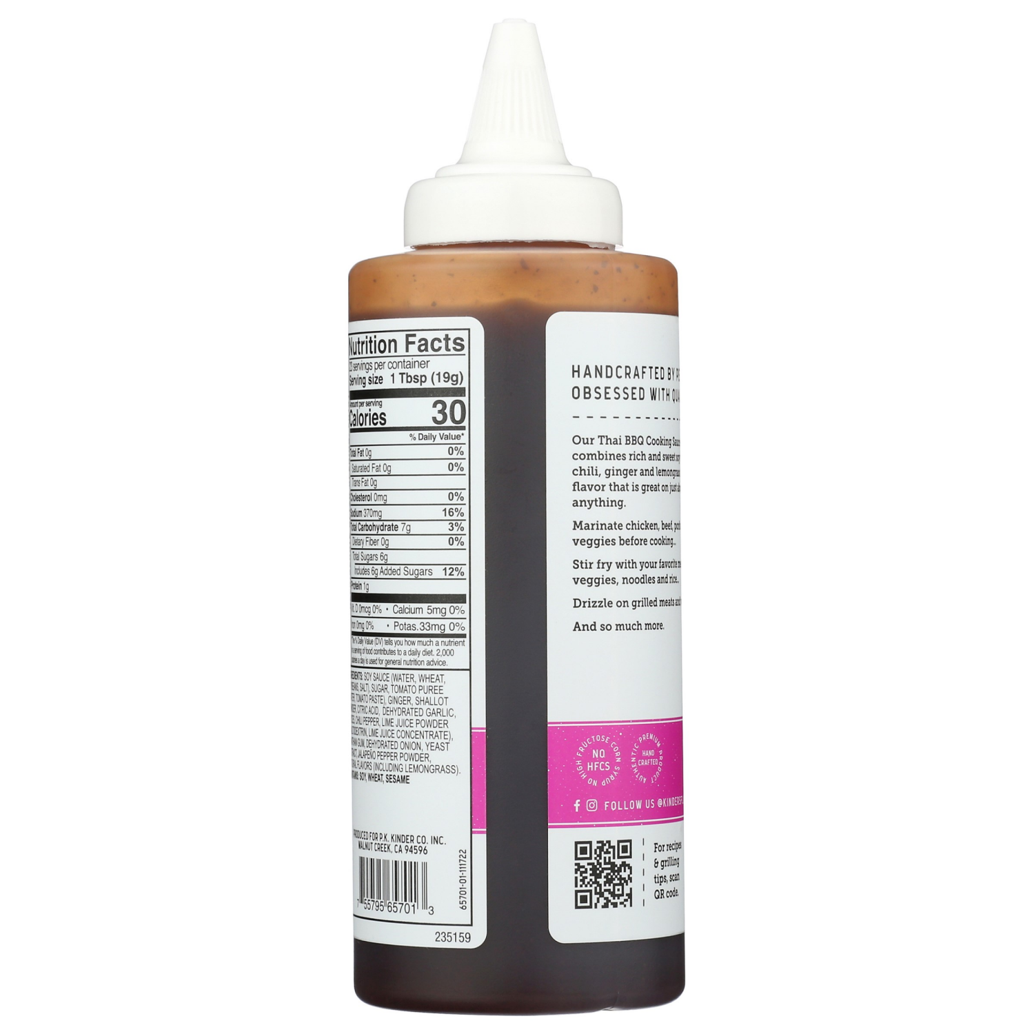 slide 2 of 3, Kinder's Thai BBQ Cooking Sauce, 15.5 oz