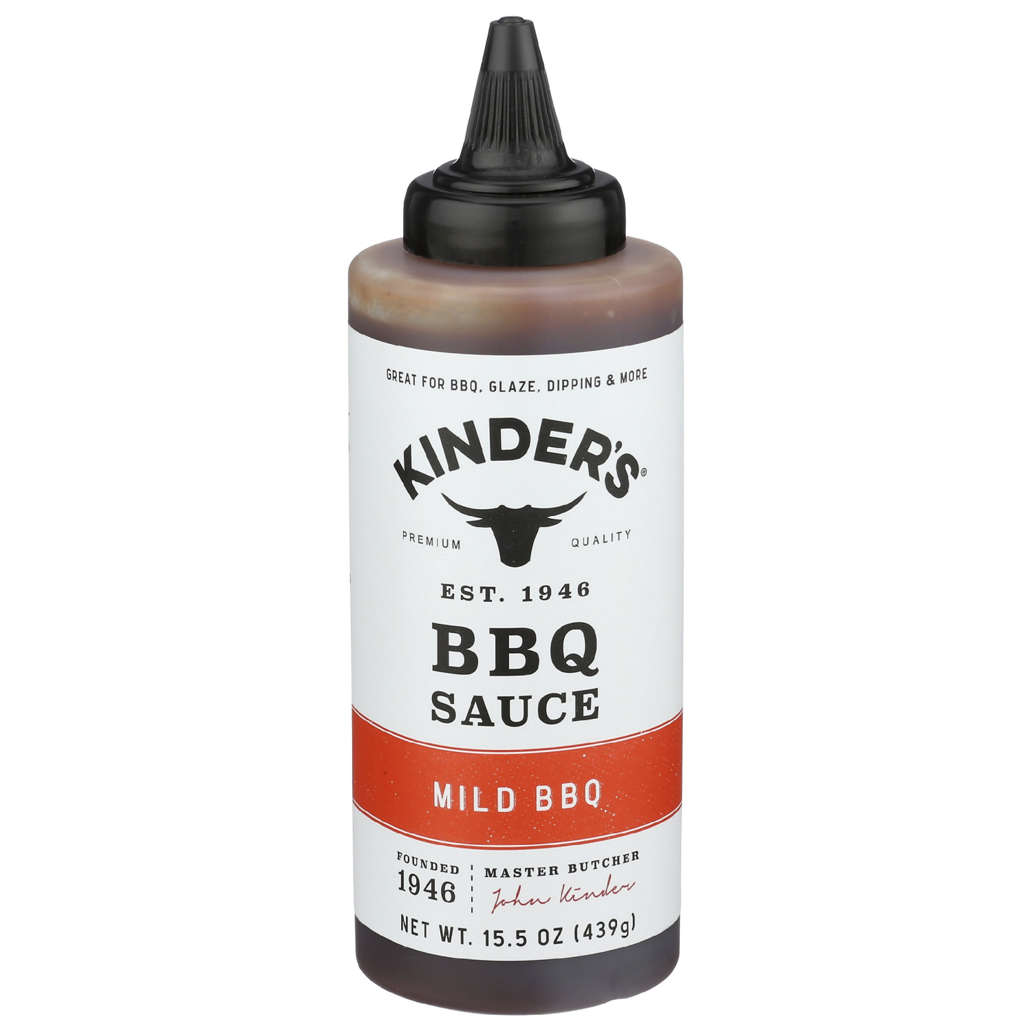 slide 1 of 2, Kinder's Mild Bbq Sauce, 15.5 fl oz