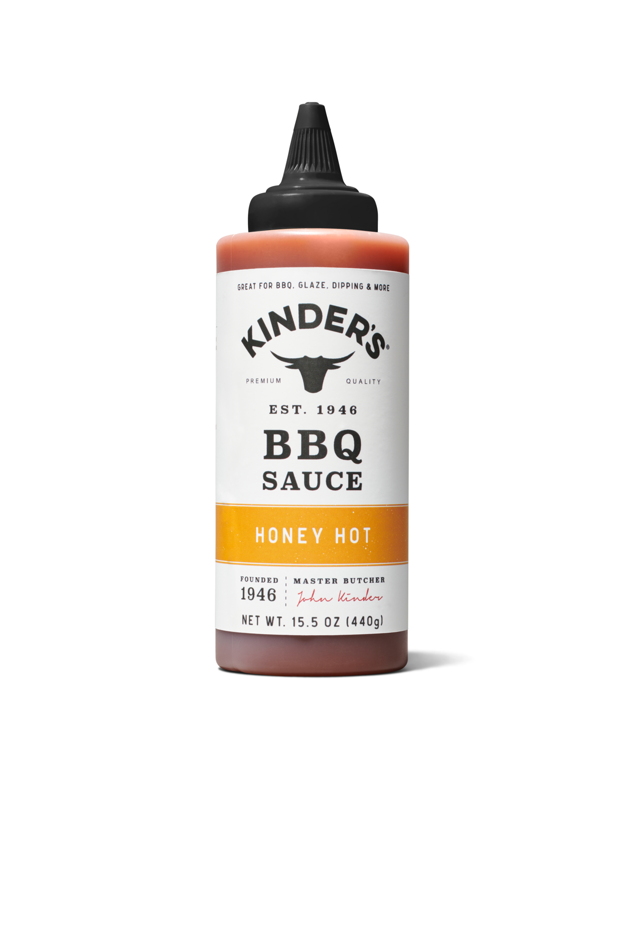 slide 1 of 2, Kinder's Honey Hot BBQ Sauce, 15.5 oz