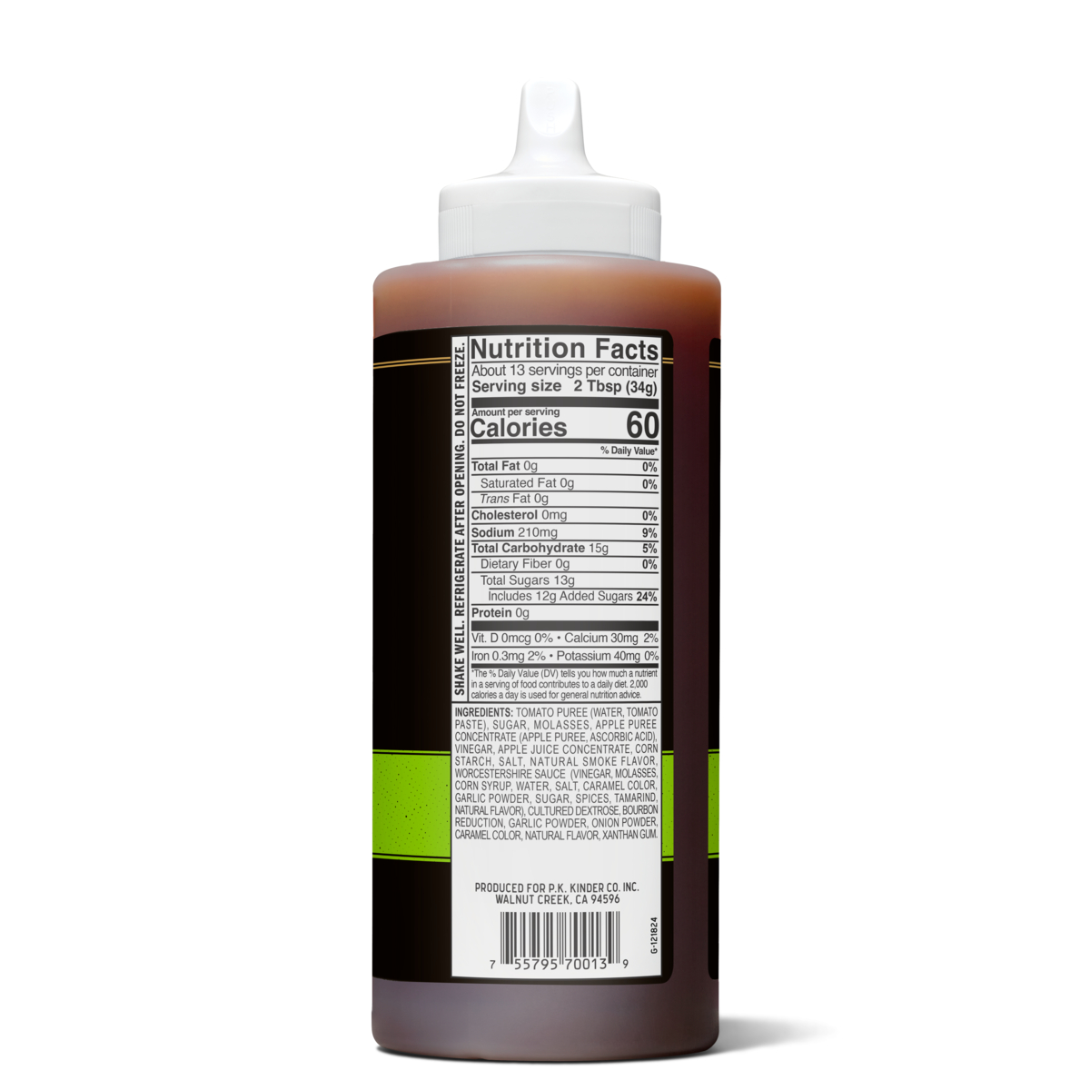 slide 2 of 2, Kinder's Bourbon Apple BBQ Sauce 15.5 oz, 15.5 oz