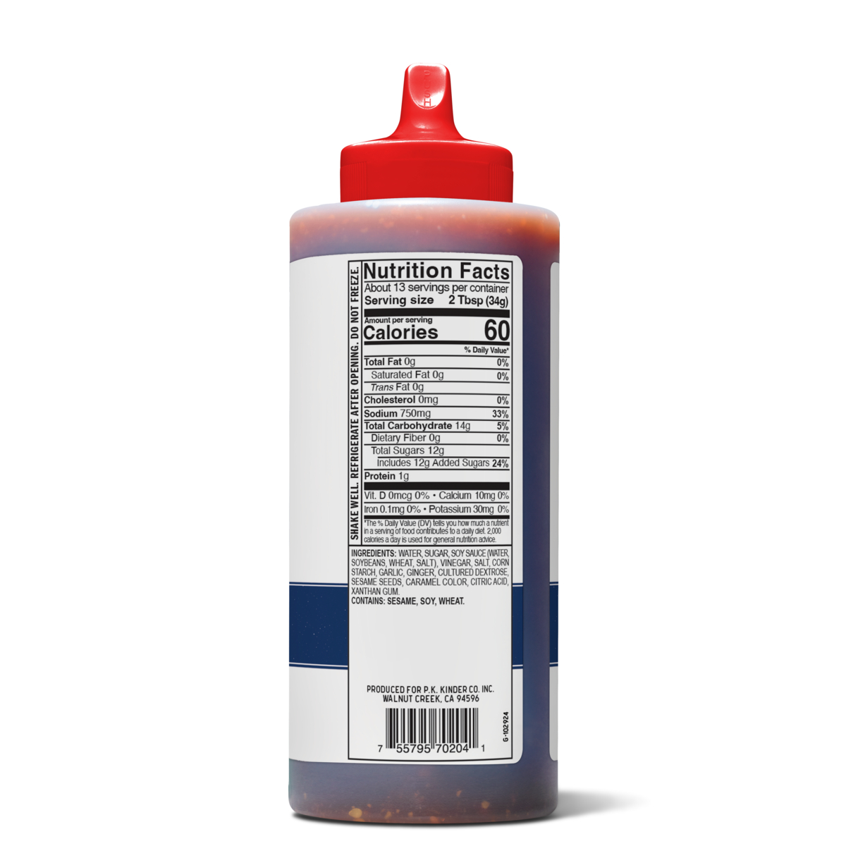 slide 2 of 2, Kinder's Sweet Sesame Teriyaki Dipping Sauce 15.5 oz, 15.5 oz