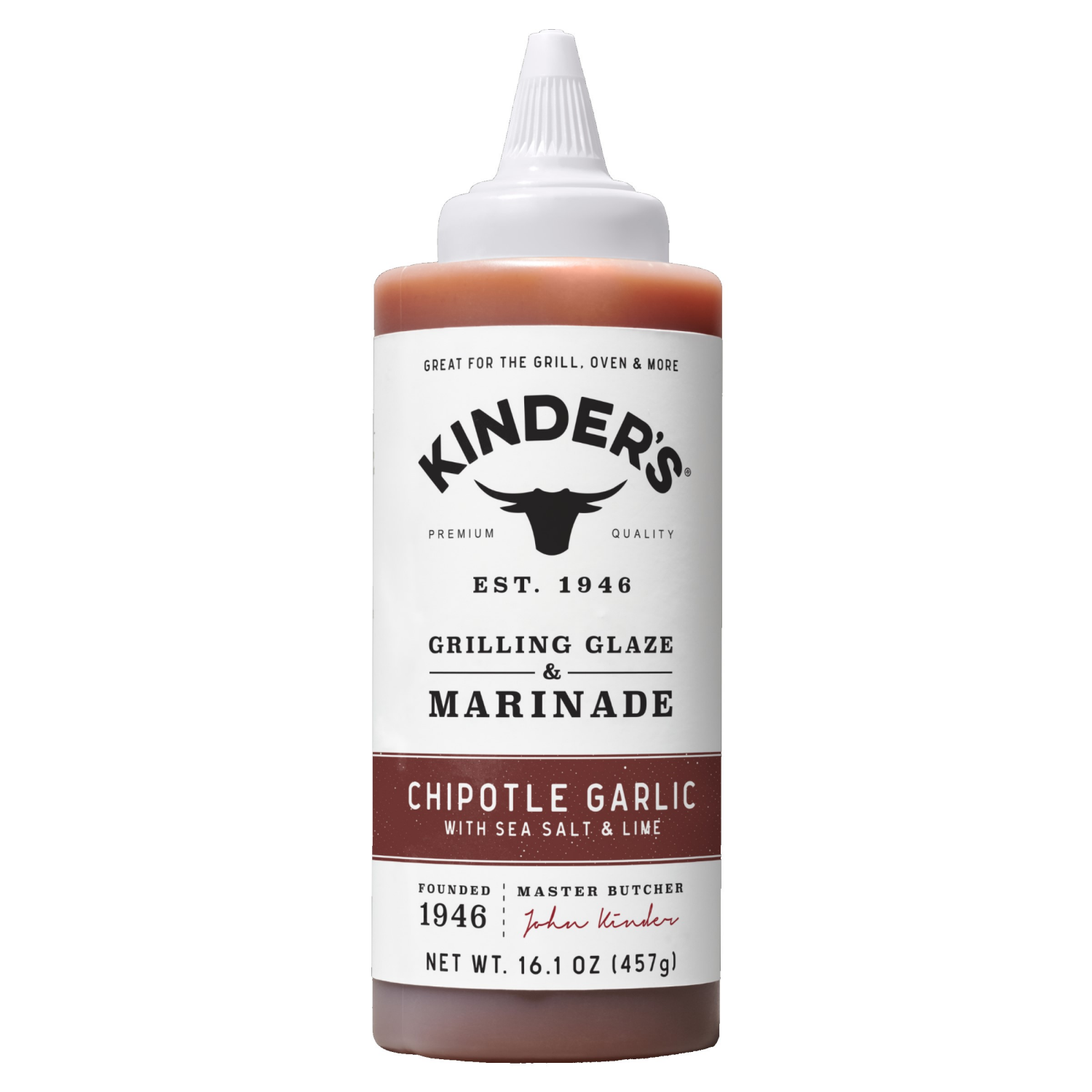 slide 1 of 2, Kinder's Chipotle Garlic with Sea Salt & Lime Grilling Glaze & Marinade 16.1 oz, 16.1 oz