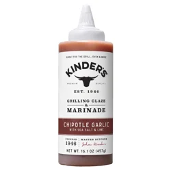 Kinder's Chipotle Garlic with Sea Salt & Lime Grilling Glaze & Marinade 16.1 oz