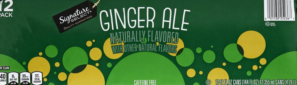 slide 7 of 7, Signature Select Ginger Ale 12 - 12 fl oz Cans, 12 ct