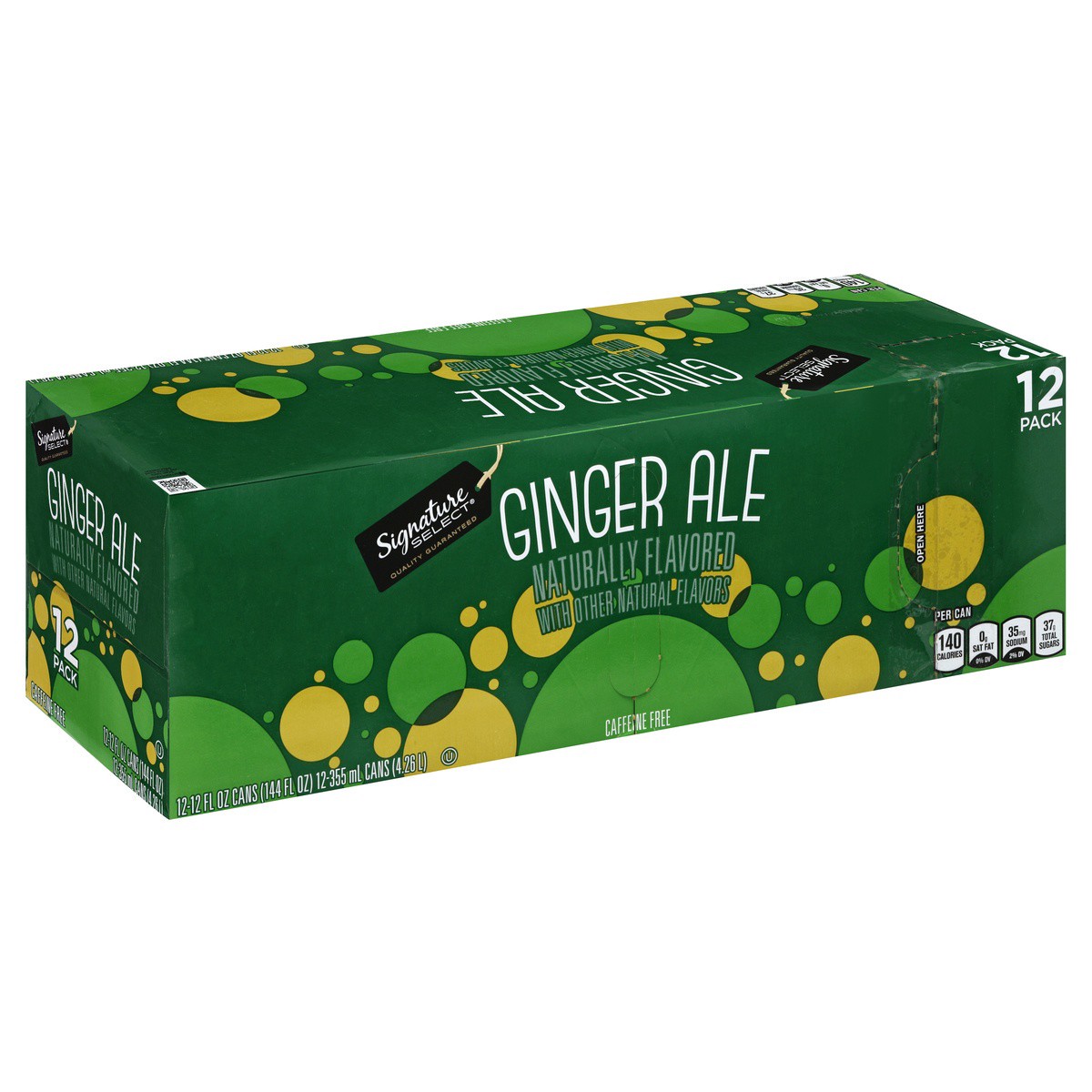 slide 1 of 7, Signature Select Ginger Ale 12 - 12 fl oz Cans, 12 ct