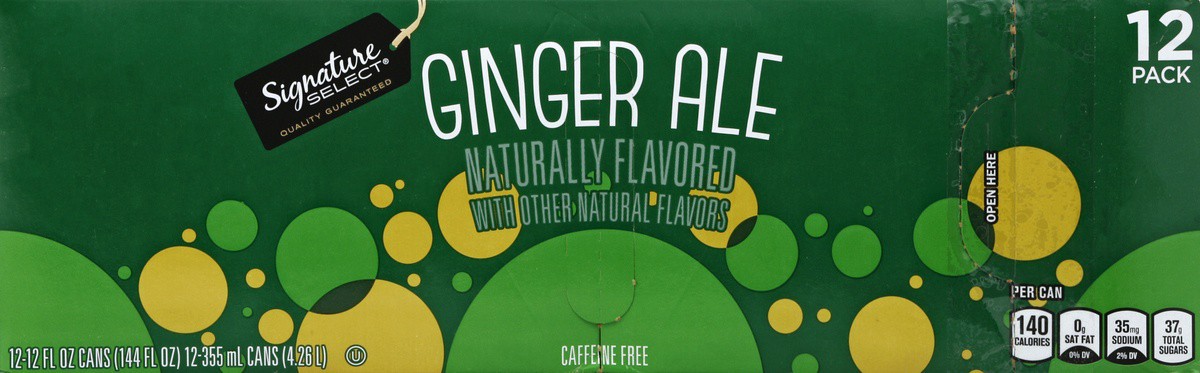 slide 5 of 7, Signature Select Ginger Ale 12 - 12 fl oz Cans, 12 ct