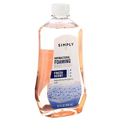 slide 1 of 1, Simply U Antibacterial Foaming Hand Wash Fresh Scent Refill, 32 oz