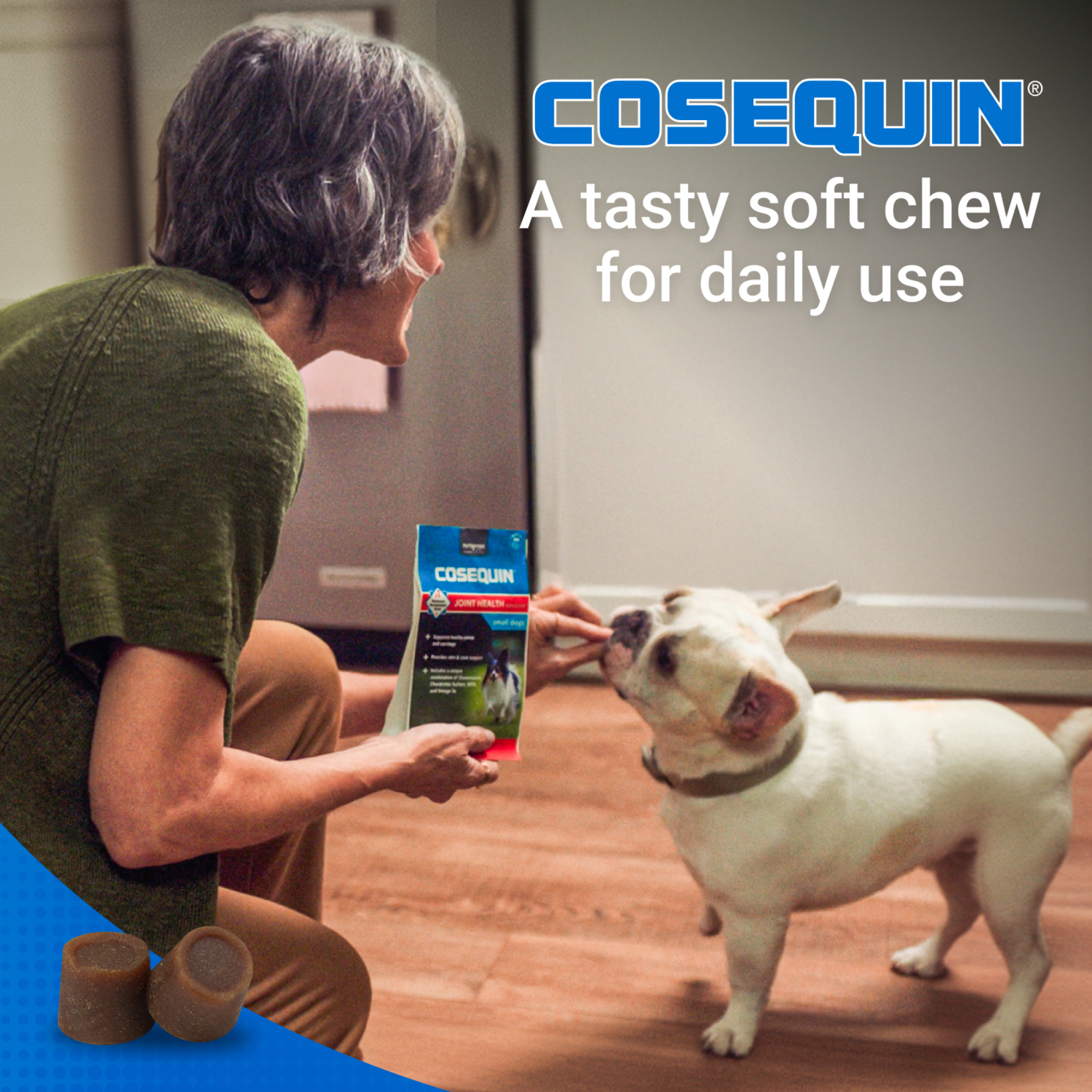 slide 4 of 8, Cosequin Minis Maximum Strength with MSM Soft Chews 45 ea Pouch, 45 ct
