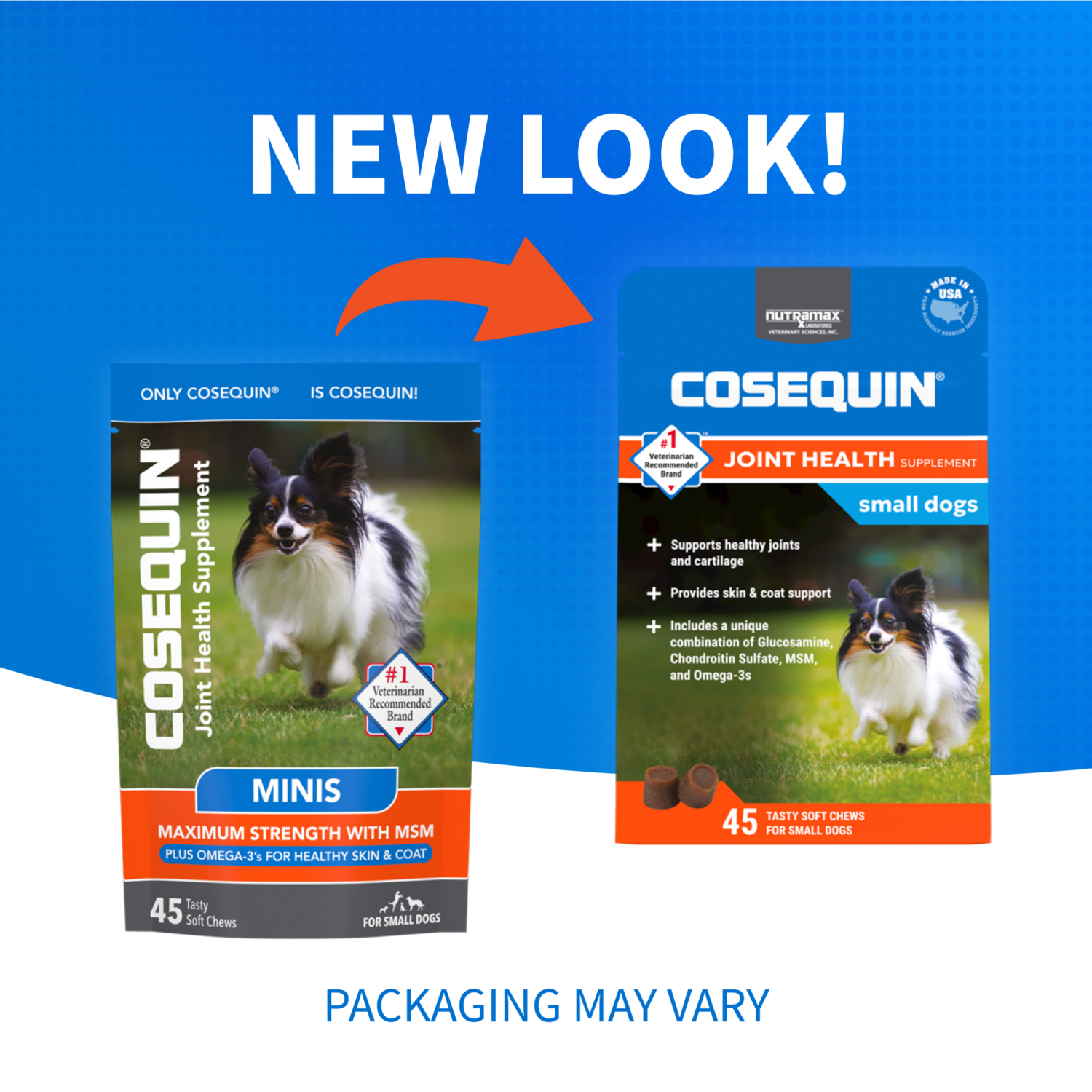 slide 6 of 8, Cosequin Minis Maximum Strength with MSM Soft Chews 45 ea Pouch, 45 ct