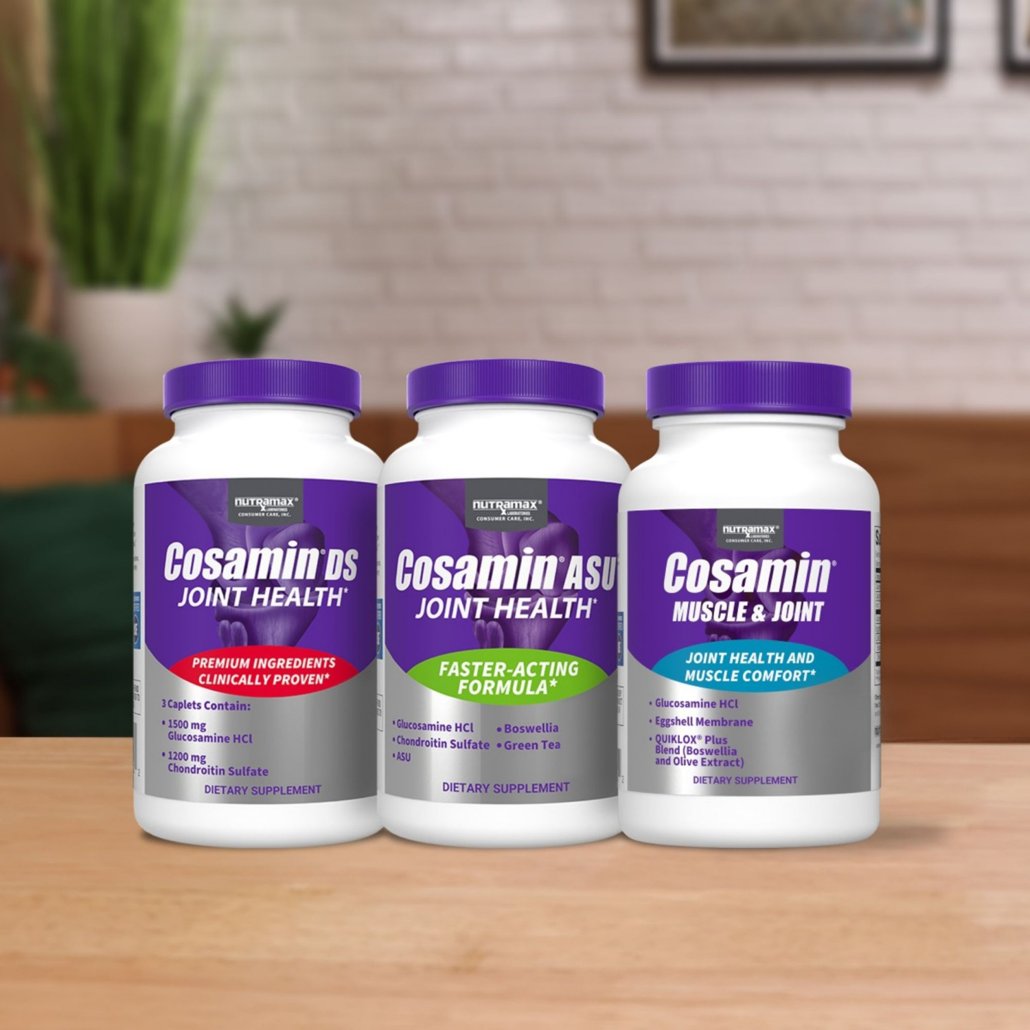 slide 5 of 8, Nutramax Cosamin® Asu Joint Health Supplement With Glucosamine, Chondroitin & Asu For Mens & Women's Joint Health, 90 Capsules, 90 ct