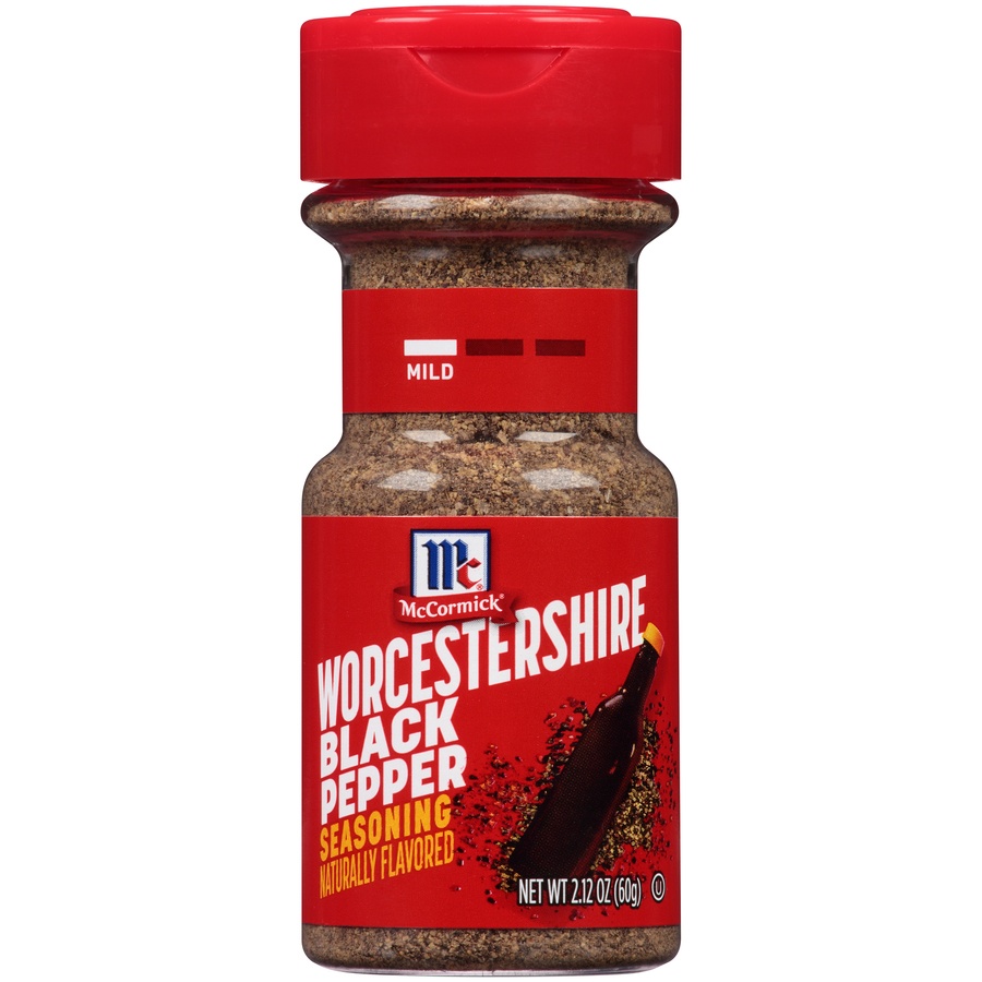 slide 1 of 5, McCormick Worcestershire Ground Black Pepper Seasoning, 2.12 oz