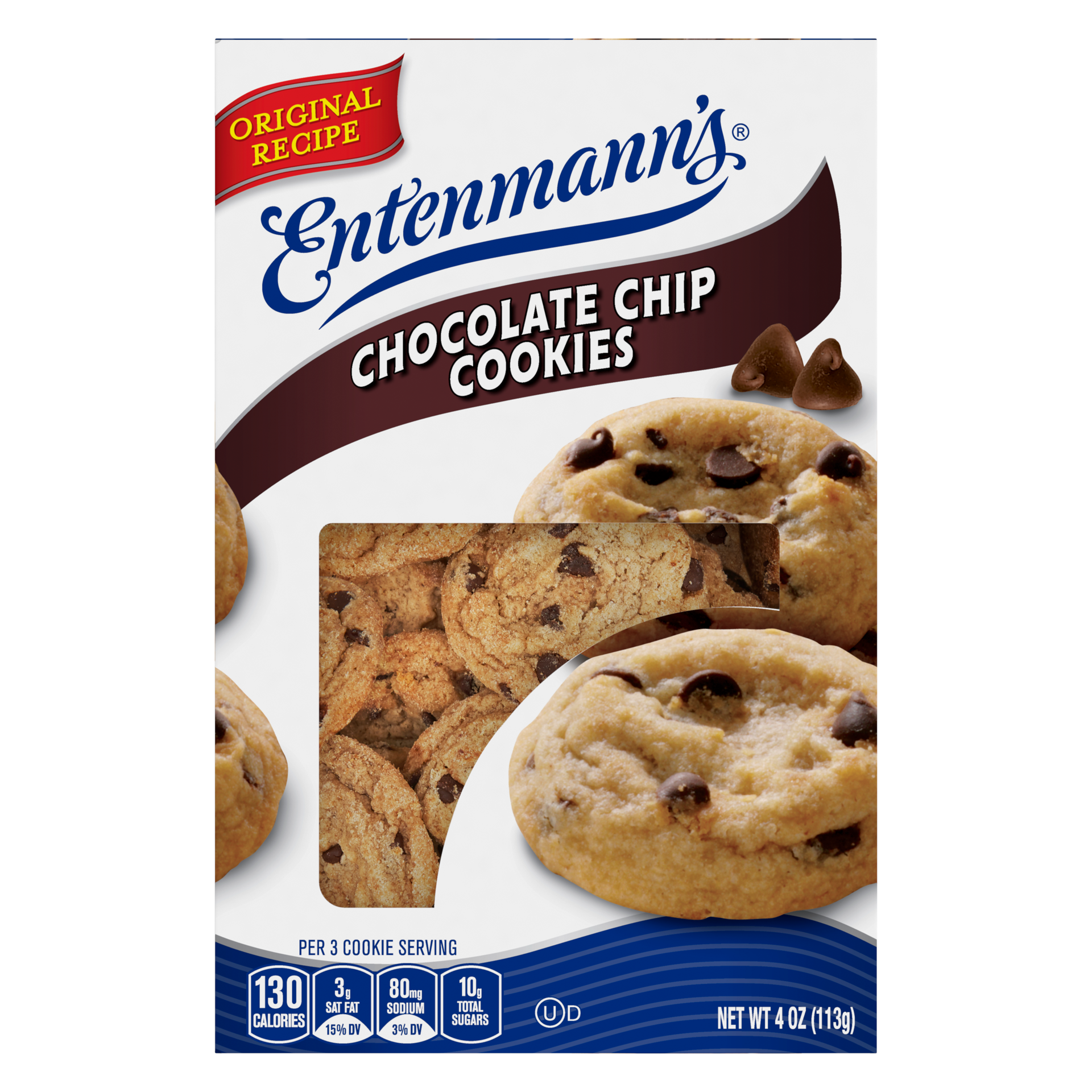 slide 1 of 4, Entenmann's Original Recipe Chocolate Chip Cookies, 4 oz, 4 oz