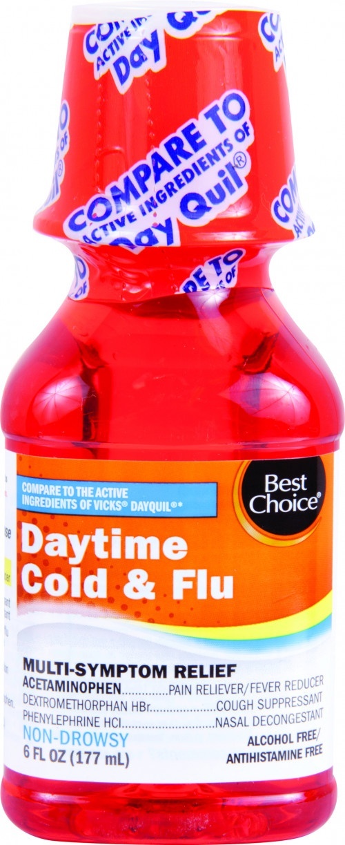 slide 1 of 1, Best Choice Daytime Coldflu Liquid, 8 oz