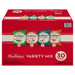 Miss Vickie's Kettle Cooked Potato Chips Variety 1 3/8 Oz 30 Count