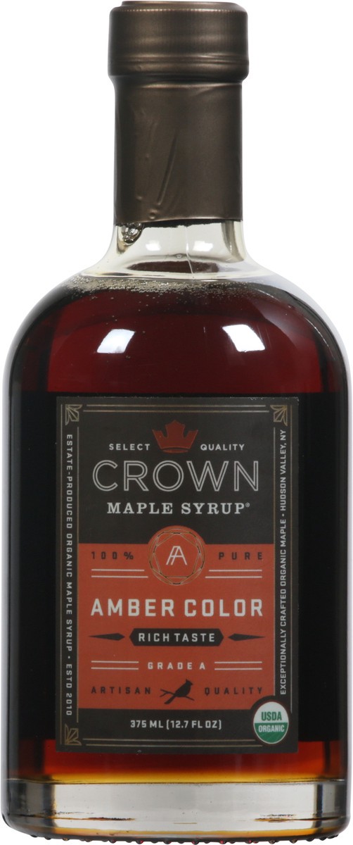 slide 9 of 9, Crown Maple Organic Amber Color Maple Syrup, 12.7 fl oz