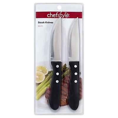 slide 1 of 1, chefstyle Steak Knives, 2 ct