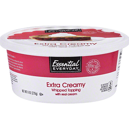 slide 1 of 1, Essential Everyday Extra Creamy Whipped Topping, 8 oz