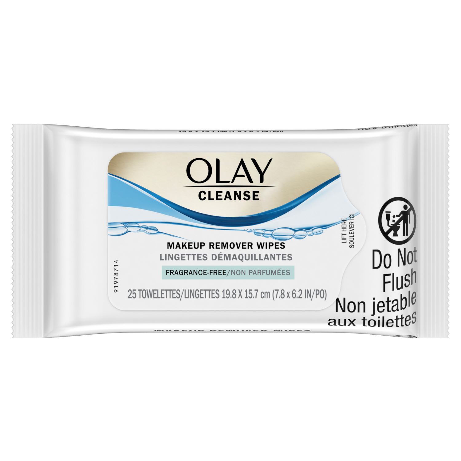 slide 1 of 6, Olay Cleanse Makeup Remover Wipes, Fragrance Free, 25 count, 25 ct
