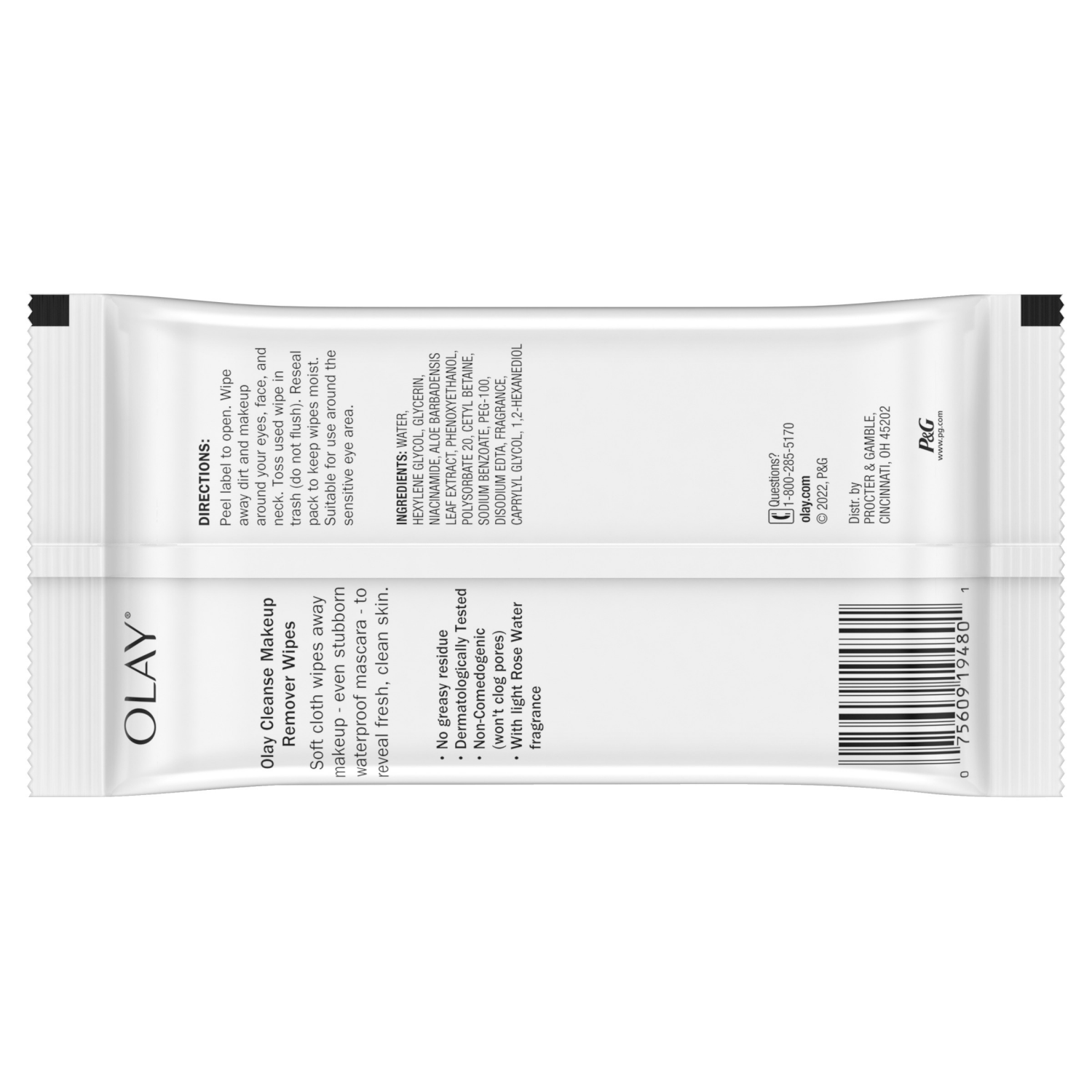 slide 2 of 6, Olay Cleanse Makeup Remover Wipes Rose Water, 25 ct