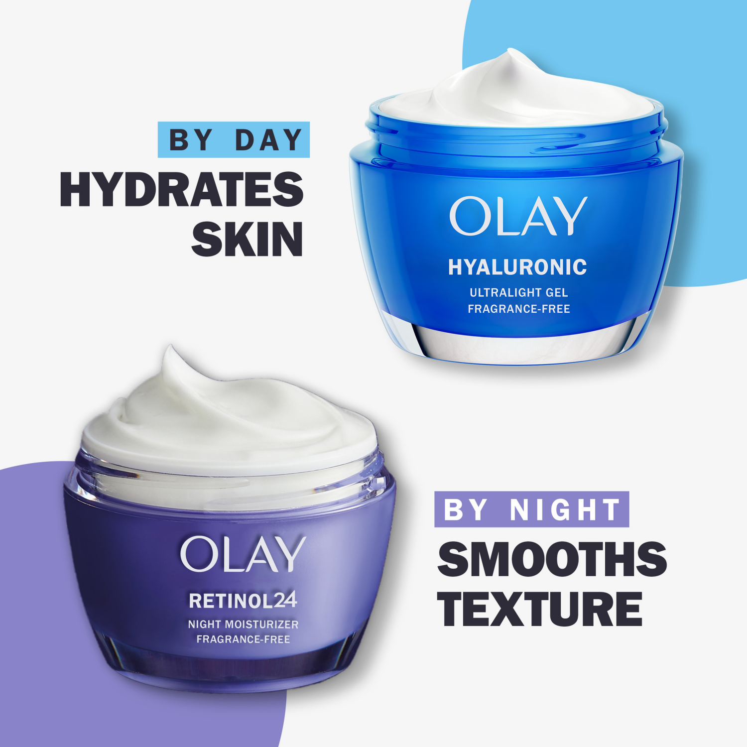 slide 5 of 5, Olay Hyaluronic Acid Face Moisturizer, Instant Hydration for Women, Fragrance-Free - Dry Skin Solution, Glowing, Smoothing, Plumping, Renewing - Niacinamide, Amino Peptides 1.7 Oz, 1.7 oz