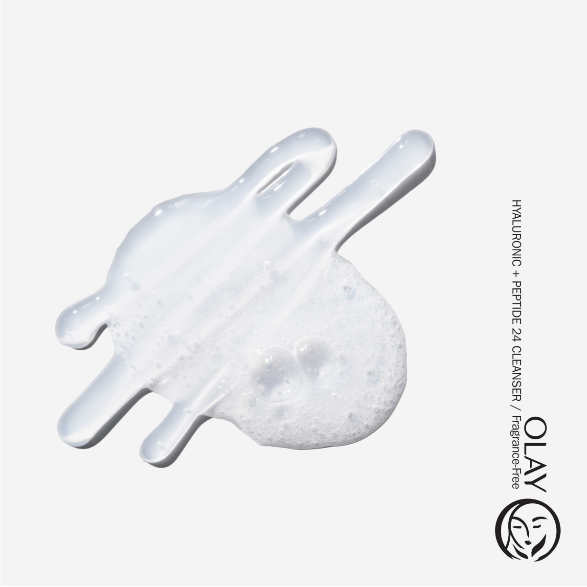 slide 3 of 6, Olay Regenerist Hyaluronic + Peptide 24 Face Wash, Fragrance-Free, 5.0 oz, 5 fl oz