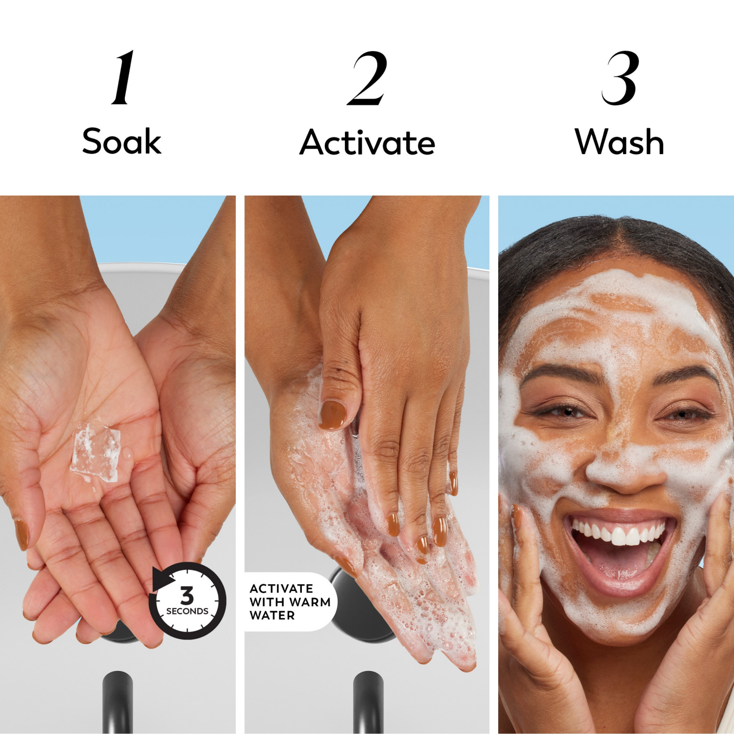 slide 4 of 8, Olay Cleansing Melts Gentle Cleanser, Water-Activated Face Wash, 32 ct