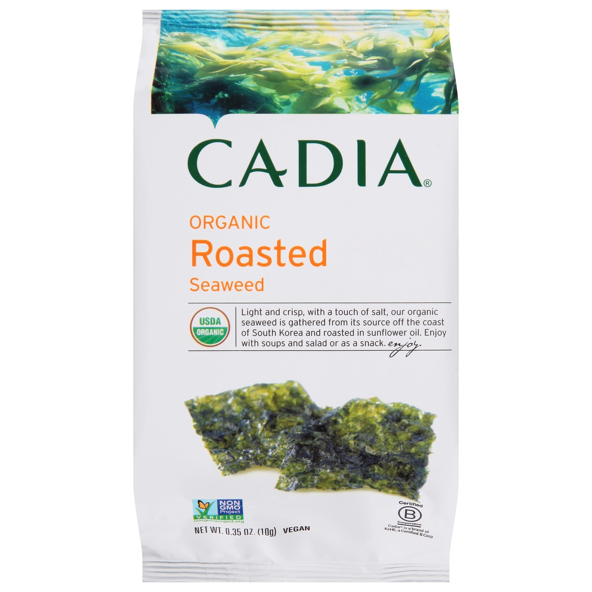 slide 1 of 13, Cadia Seaweed Roasted O, 0.35 oz